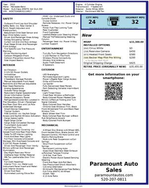 2015 Mercedes-Benz GLA-Class 4MATIC