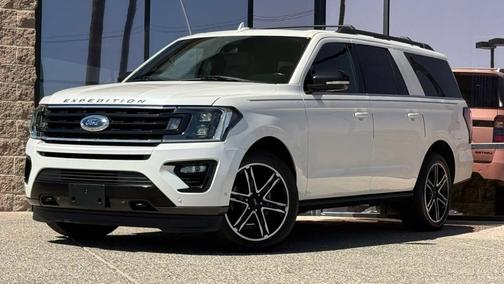 White Platinum Metallic Tri-Coat 2019 Ford Expedition Max Limited