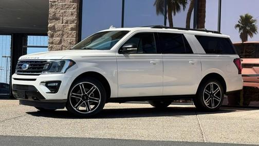 White Platinum Metallic Tri-Coat 2019 Ford Expedition Max Limited