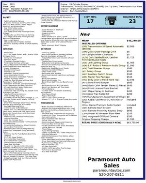 2021 Jeep Gladiator Rubicon