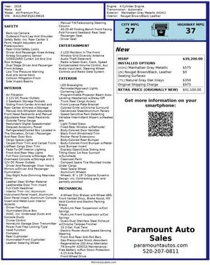 2018 Audi A4 Ultra Premium Plus Sedan 4D