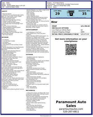 2018 Honda Accord Sport