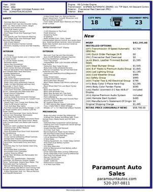 2020 Jeep Wrangler Unlimited Rubicon