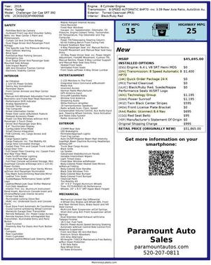 2015 Dodge Challenger SRT 392