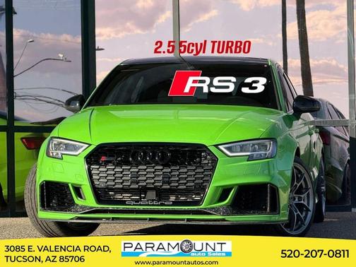 Green 2020 Audi RS 3 TFSI quattro S tronic