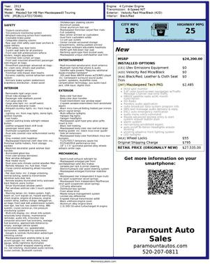 2013 Mazda MazdaSpeed3 Touring