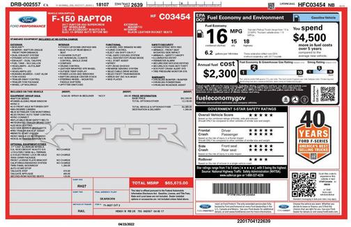2017 Ford F-150 Raptor