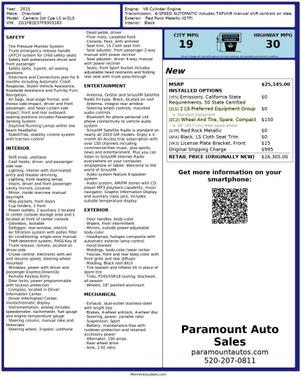 2015 Chevrolet Camaro 2LS