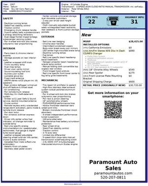 2007 Saturn Sky Red Line