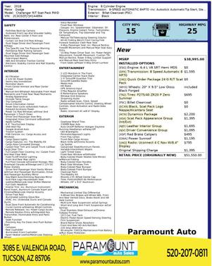 2018 Dodge Challenger R/T Scat Pack