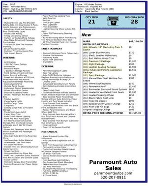 2017 Mercedes-Benz GLC 300 4MATIC