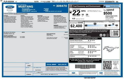 2014 Ford Mustang V6