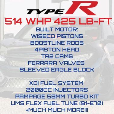 Crystal Black Pearl 2017 Honda Civic Type R Touring