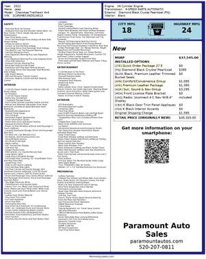 2022 Jeep Cherokee Trailhawk