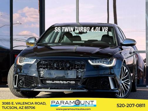 Black 2014 Audi S6 4.0T Prestige