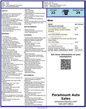 2019 Audi A6 55 Prestige