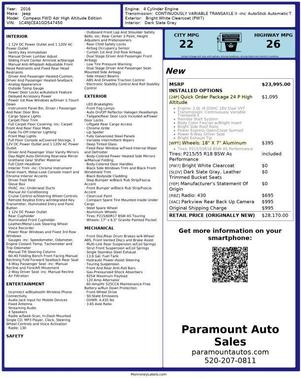 2016 Jeep Compass High Altitude