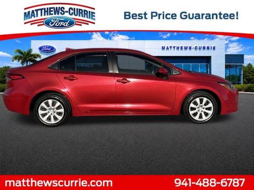 Barcelona Red Metallic 2020 Toyota Corolla LE
