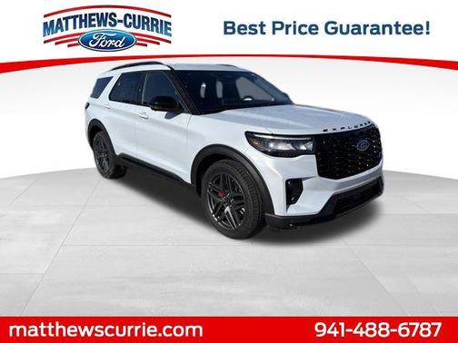 SPACE WHITE METALLIC 2026 Ford Explorer ST