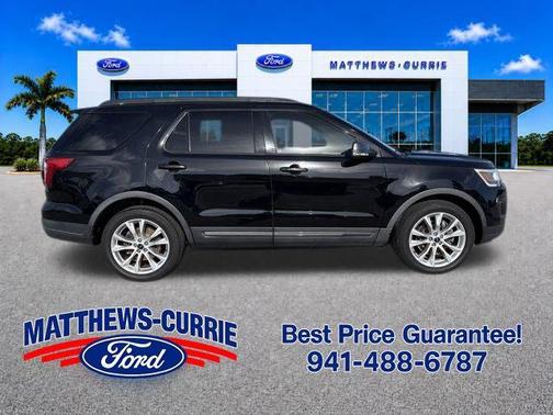 SHADOW BLACK 2018 Ford Explorer XLT
