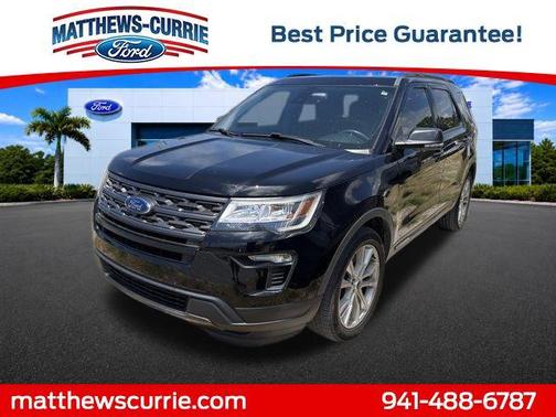 SHADOW BLACK 2018 Ford Explorer XLT