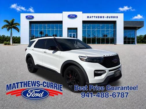 Star White Metallic Tri-Coat 2020 Ford Explorer ST