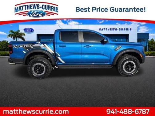 VELOCITY BLUE METALLIC 2024 Ford Ranger Raptor