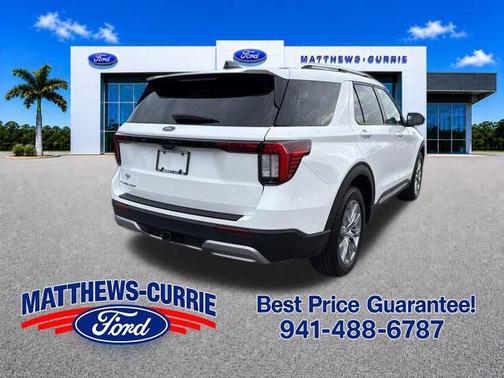 STAR WHITE MET TRI-COAT 2025 Ford Explorer Platinum