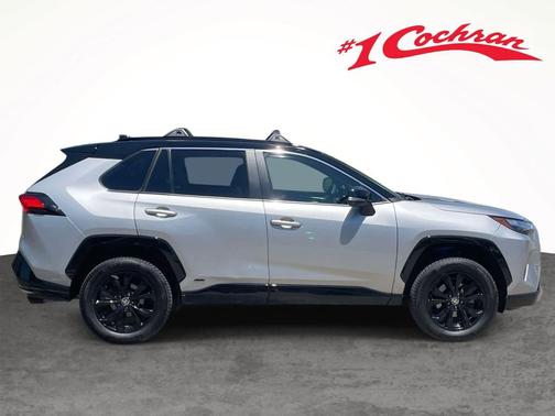 Silver Sky Metallic/Midnight Black Metallic 2024 Toyota RAV4 Hybrid SE