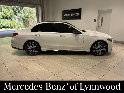 MANUFAKTUR Moonlight White Metallic 2023 Mercedes-Benz AMG C 43 4MATIC