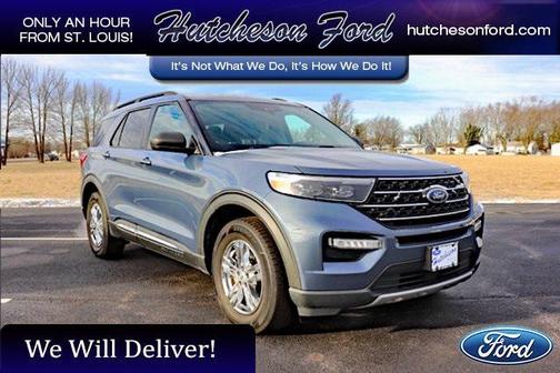 Infinite Blue Metallic Tinted Clearcoat 2021 Ford Explorer XLT