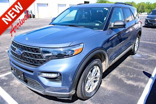 Infinite Blue Metallic Tinted Clearcoat 2021 Ford Explorer XLT