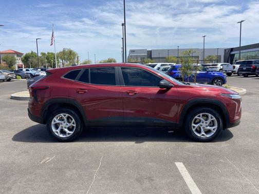 Crimson Metallic 2024 Chevrolet Trax LS