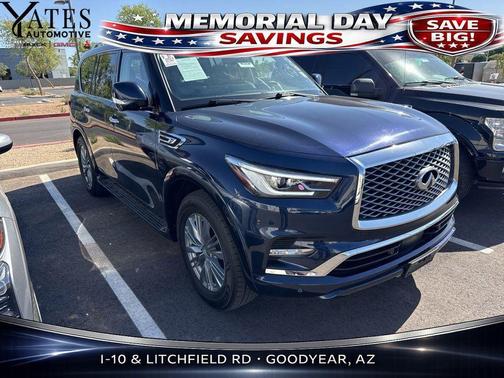 Hermosa Blue 2024 INFINITI QX80 Luxe