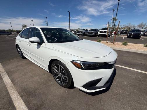 Platinum White Pearl 2024 Honda Civic Touring