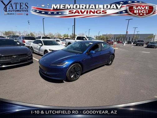Deep Blue Metallic 2025 Tesla Model 3 Long Range
