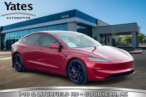 Ultra Red 2025 Tesla Model 3 Performance