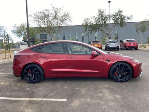 Ultra Red 2025 Tesla Model 3 Performance