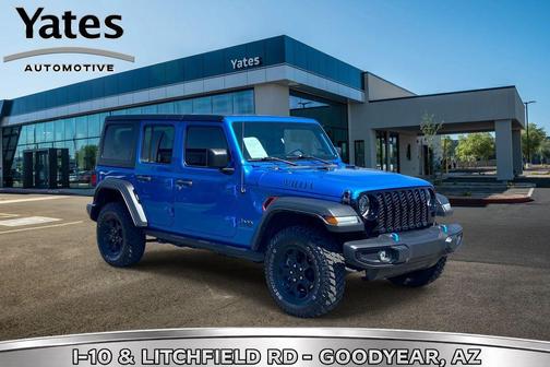 Hydro Blue Pearlcoat 2023 Jeep Wrangler 4xe Willys