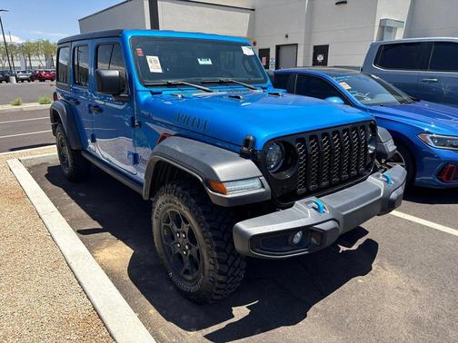 Hydro Blue Pearlcoat 2023 Jeep Wrangler 4xe Willys