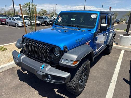 Hydro Blue Pearlcoat 2023 Jeep Wrangler 4xe Willys
