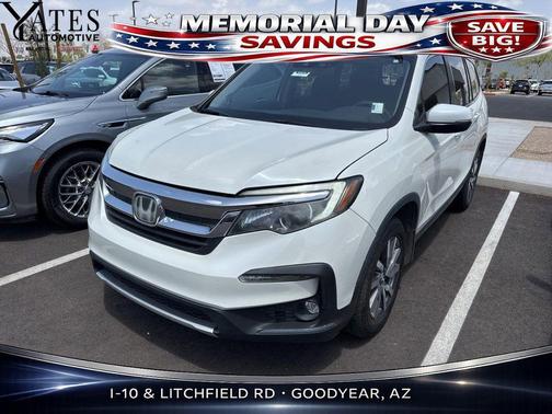 White Diamond Pearl 2019 Honda Pilot EX