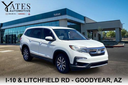 White Diamond Pearl 2019 Honda Pilot EX