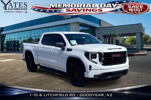 Summit White 2025 GMC Sierra 1500 Elevation