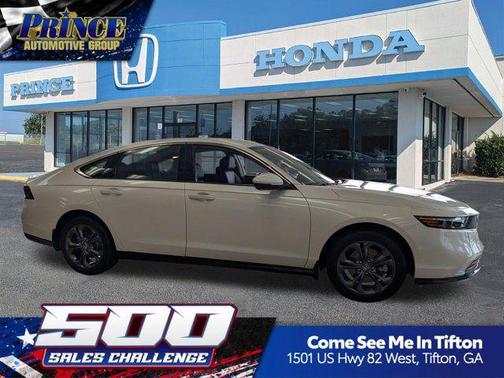 Platinum White Pearl 2026 Honda Accord Hybrid EX-L