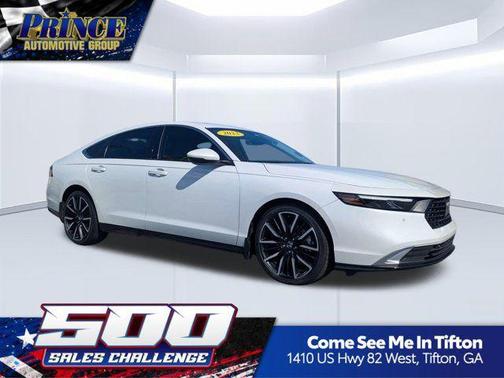 Platinum White Pearl 2023 Honda Accord Hybrid Touring