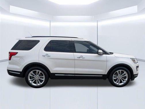 White Platinum Clearcoat Metallic 2018 Ford Explorer Limited