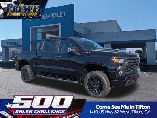 Black 2026 Chevrolet Silverado 1500 Custom Trail Boss