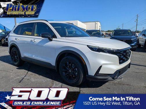 Platinum White Pearl 2026 Honda CR-V Hybrid Sport FWD