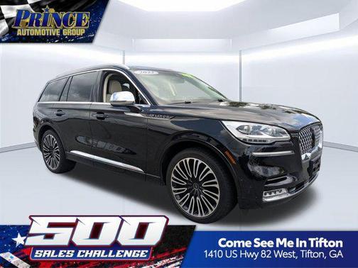 Infinite Black Metallic Clearcoat 2022 Lincoln Aviator Black Label AWD